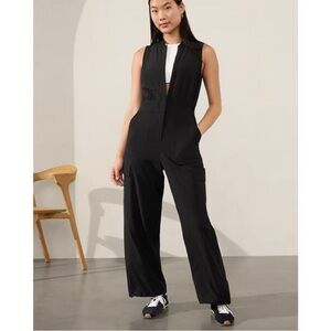 Athleta | Brooklyn Heights Wide Leg Utility Jumpsuit Size 8 NWT